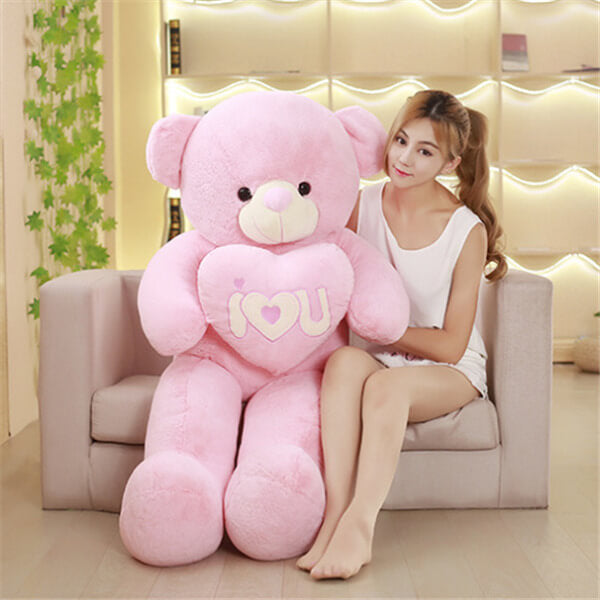 Peluche Geante Ours Rose